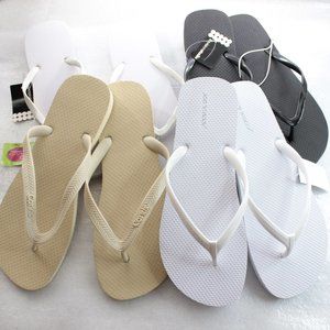 Women Flip Flops Size 10 - Bundle of 4 pairs
